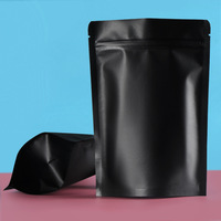 Sac de rangement des aliments givrés, couleur rose, fermeture éclair, 100 unités, pochette à café debout