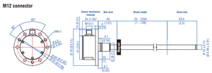 เซ็นเซอร์ไฮดรอลิกสำหรับงานโลหะวิทยา GBF0250MU021A1, เซ็นเซอร์ป้อนกลับตำแหน่งขนาดกะทัดรัดแบบดั้งเดิมของ G-Series - Product Image 6