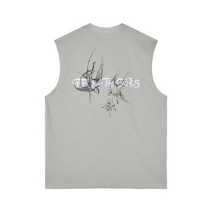 TKAN 81 maillot de corps entraînement chemise sans manches respirant coton Gym Sport unisexe hauts basket-ball gilet entraînement débardeurs pour hommes - Product Image 2