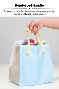 Sac isotherme personnalisé en non-tissé avec logo, en aluminium, imperméable, pour <span class=keywords><strong>bubble</strong></span> <span class=keywords><strong>tea</strong></span>, boissons chaudes, courses à emporter, et repas. - Product Image 3