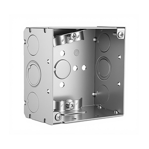 Hang'shuo EB242 Morsetti Interni per Scatole Quadrate in Acciaio Zincato, Grado Professionale, Resistenti, 4 Pollici, Extra Profondi, per Giunzioni Elettriche - Product Image 1