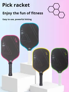 مضرب بيكلبول احترافي خفيف الوزن معتمد من USAPA، عالي الجودة، مصنوع من ألياف الكيفلار T700 المشكلة حرارياً، مع قلب من ألياف الكربون على شكل خلية نحل بسمك 16 مم - Product Image 6