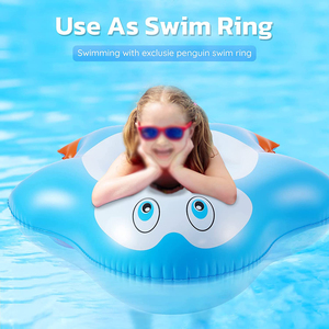 Lớn Hồ Bơi Float Vui Chim Cánh Cụt Floatie Dễ Thương Thổi up Bơi Floaty PVC Inflatable Nén Nệm Cho Nước Đảng - Product Image 5
