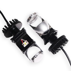 Motorcycle <b>H4</b> 9003 Hi/Lo Beam LED Mini Projector Lens Car Styling Headlight Bulbs Automobile Lamp 6000K 8000LM Focused Light Y6 - Product Image 1
