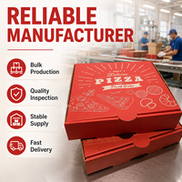 Boîtes à pizza carrées de 12 pouces en carton ondulé de qualité alimentaire, recyclables, personnalisées, finition mate, logo, prix d'usine
