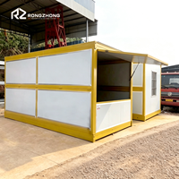 Magasin conteneur pliable d'extérieur, maison conteneur démontable pour commerce de détail