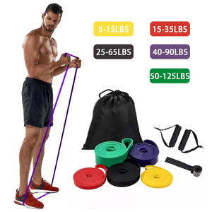 Gelang resistensi latihan kebugaran lateks Logo kustom seram grosir <span class=keywords><strong>loop</strong></span> latihan - Product Image 5