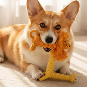 High Quality Teeth Cleaning Bite Resistant Molar Chew Cotton Rope Elephant-shaped Pet Dog <b>Toy</b> - Product Image 4