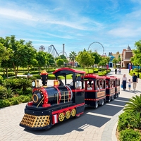 Train sans rails commercial Nova Rides, train touristique populaire TLT-FT16, manèges pour enfants à vendre