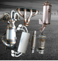 XG-AUTOPARTS Convertidor Catalítico Redondo Universal de Sustrato Cerámico Metálico de 2, 2.5 y 3 Pulgadas