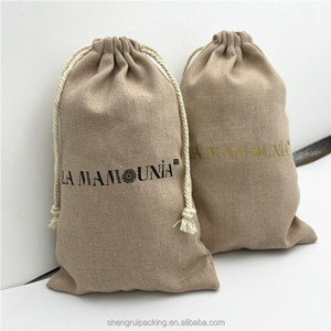 Tùy chỉnh tái chế Nâu Linen túi bông Dây Kéo Túi hữu cơ nhỏ bông Linen chăm sóc da lưu trữ bụi <span class=keywords><strong>Pouch</strong></span> Túi - Product Image 2