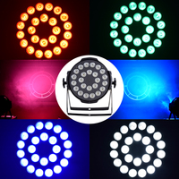 24pcs DJ LED Par Light 4-en-1/5-en-1/6-en-1 Éclairage de scène 250w Puissance avec IP65