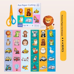 Tarjetas de Papel Educativas para Niños, Tema de Animales en Inglés, Material Didáctico para Jardín de Infancia, Rompecabezas de Papel para la Educación Temprana del Bebé - Product Image 6