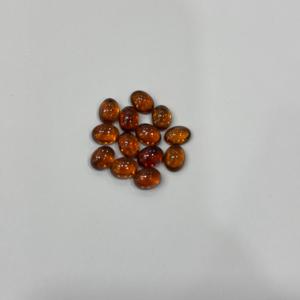 Exclusivo Cabujón de Hessonita Marrón, Gema Natural Ovalada Suelta, Corte Trillón Facetado, 3mm de Altura, para Fabricación de Joyas, Venta al por Mayor, OEM - Product Image 2