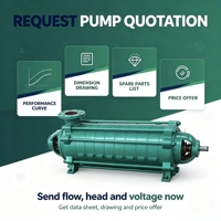 Pompe à eau sur mesure DEPUMP, pompe d'alimentation multi-étages pour chaudière, pompe à eau haute pression