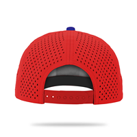 Promotionnel populaire plaine noir 5 panneaux Design logo casquette de Baseball Performance perforé étanche blanc Golf sport chapeau