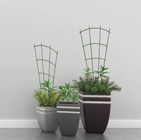 Tuteurs métalliques pour plantes grimpantes d'intérieur/extérieur – Idéaux pour Pothos et autres plantes rampantes