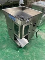 Vleesverwerking Eénmalig vormen Semi-automatische vleessnijder Motor Verstelbare dikte Vers rundvlees Varkensvlees Snijmachine 750 kg/u
