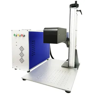 factory price Portable LED bulb logo printing 3d fiber laser marking machine