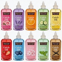 Huile pour cuticules 8oz, flacon à embout précis, ingrédients parfumés sur mesure, marque privée pour salons de manucure, approvisionnement en gros