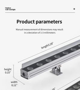 36 Wát ngoài trời LED Tường máy giặt ánh sáng với DMX512 IP65 & IP66 nhôm kính cơ thể cho xây dựng chiếu sáng & chiếu sáng cảnh quan - Product Image 4