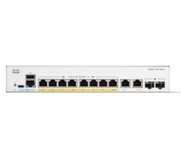 Switch Jaringan Cisco Enterprise POE 8-Port 1G RJ45 1U untuk Rak, Standar IEEE 802.3, C1200-8FP-2G, Input Daya 120W untuk Usaha Kecil