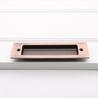 Poignée dissimulée en alliage de zinc invisible pour tiroirs de cuisine, hôtels, commodes, portes, avec fente de verrouillage – Durable et facile à installer