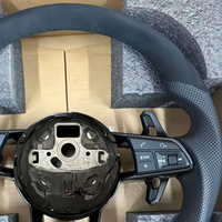 Volant sport personnalisé haut de gamme en cuir, compatible avec Audi A6 C7 A3 A4 B8, modification de voiture