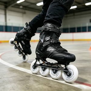 Patins à roulettes en fibre de carbone pour adultes, slalom professionnel, roues en PU, cadre CNC, chaussures de roller - Product Image 2