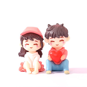 Figuras en Miniatura de Parejas Enamoradas, Adornos de Plástico para Jardín de Hadas, Escritorio, Coche y Decoración del Hogar - Product Image 2