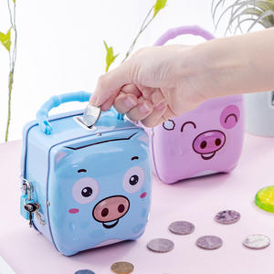 Cute Cartoon Piggy Bank Coin y Cash Money Box para ahorros y colección - Product Image 2
