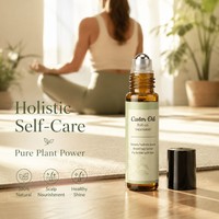 Huile capillaire professionnelle roll-on pour soins des cheveux, format voyage, application précise sur le cuir chevelu, renforcement des racines, soin des pointes fourchues
