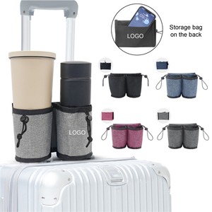 Bolsa Organizadora de Viaje Personalizada con Portavasos, Portavasos para Equipaje, Bolsa Cruzada para Bebidas - Product Image 1