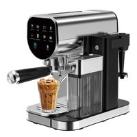 Cafetera Espresso Anbolife de 20 Bares con Tanque de Leche, Control Táctil IMD, Preparación en Frío y Caliente, Carcasa Completamente Metálica, OEM