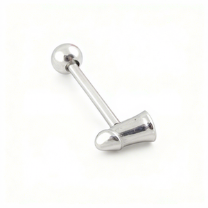 เครื่องประดับเจาะร่างกายรูปทรงอวัยวะเพศชายทำจากสแตนเลส - Product Image 1