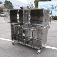 Cage d'injection pour animaux (lapins, chats) avec plateau de récupération des excréments, équipement vétérinaire pour cliniques et hôpitaux Eurpet