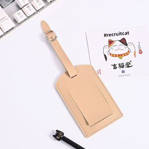 Etiqueta de equipaje de cuero PU tipo ventana, muy vendida, para viajes - Product Image 4