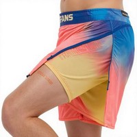 Shorts de combat MMA pour hommes avec doublure intérieure, fente haute, design double couche, séchage rapide, couture renforcée pour l'entraînement et le sparring