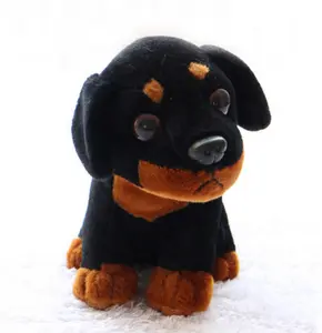 Desain Ukuran Khusus Mainan Mewah Hewan Peliharaan Anjing Labrador Jack Russell Rottweiler dan Dalmatian Plush Puppy Bermacam-macam