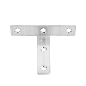 Supports d'angle en acier inoxydable de type T, série 300, brossés, pour fixation d'armoires - Product Image 4