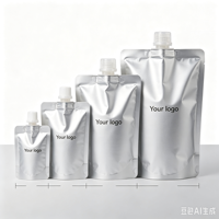 Pochette Doypack pour l'emballage de jus et de boissons avec matériaux PET/AL/PA/PE et bec verseur (type Doypack)