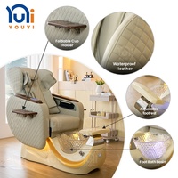YOUYI Fauteuil de Pédicure Électrique de Luxe avec Bassin Spa pour les Pieds et Massage, Idéal pour Salons de Manucure et Pédicure