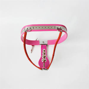 เข็มขัดพรหมจรรย์หญิงสแตนเลส Y-ประเภทล็อคเข็มขัดพรหมจรรย์หญิงรองโล่ป้องกัน Derailment เพศเครื่องรางทาส - Product Image 3