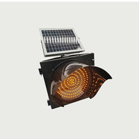 Voyant de sécurité routière 1000mm haute luminosité solaire jaune clignotant stroboscopique voyant d'avertissement de trafic