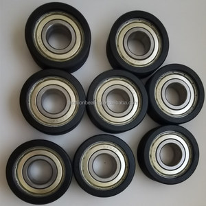 <strong>Plastic</strong>-Coated <strong>Ball</strong> <strong>Bearing</strong> 6204ZZ Pulley PU Rubber Coated <strong>Bearing</strong> 6204ZZ - Product Image 4