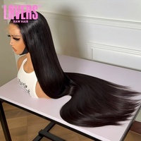 Peluca frontal de encaje 13x6 de cabello virgen vietnamita, densidad del 250%, 40 pulgadas de largo, lisa, de cabello humano, pelucas de cabello virgen indio, peluca frontal de encaje HD