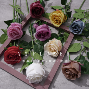 Rosa Artificial de Tallo Único de Seda Vicilia para Decoración de Bodas y Hogar - Product Image 1