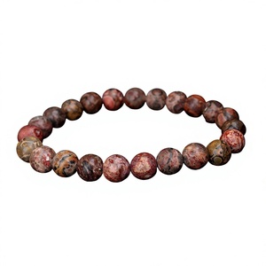สร้อยข้อมือลูกปัดลายเสือดาว หินธรรมชาติ สไตล์โบฮีเมียน ใส่ได้ทุกวันสำหรับทุกเพศ - Product Image 3