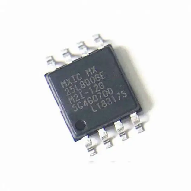 Componenti elettronici Nor Nor Flash seriale 3.3V 8M-Bit 8M/4M X 1/2-Bit 8Ns 8-Pin Sop Ic Chip Mx25l8006em2i-12G