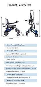 Plantari per adulti stampelle per terapia fisica e riabilitazione da infarto cerebrale deambulatore - Product Image 2